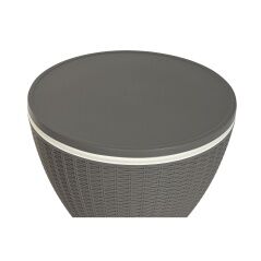 Frigo Portatile DKD Home Decor Bianco Grigio Multicolore polipropilene rattan sintetico 48,5 x 48,5 x 57 cm