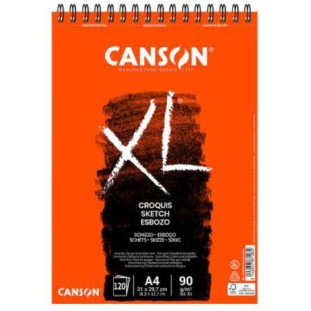 Drawing Pad Canson XL Esboso 20 Sheets White Natural A4 5 Units 90 g/m²