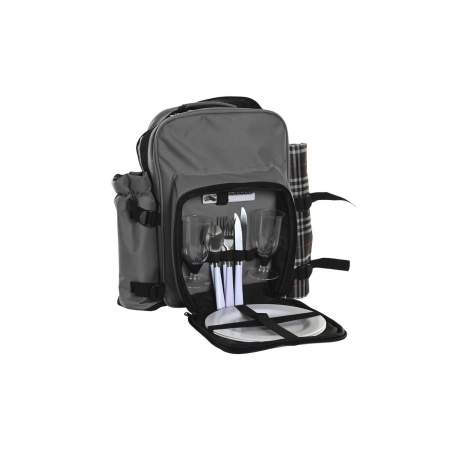 Picnic set DKD Home Decor 28,5 x 20 x 39 cm Dark grey