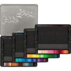 Matite colorate Faber-Castell Black Edition Astuccio metallico 100 Pezzi Multicolore