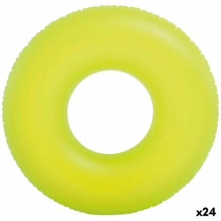 Salvagente Gonfiabile Donut Intex Neon 91 x 91 cm (24 Unità)