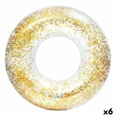 Salvagente Gonfiabile Donut Intex Trasparente Porporina Ø 119 cm (6 Unità)