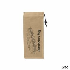 Set di Sacchetti Riutilizzabili per Alimenti Quttin Porta Panino TNT (Non Woven) 3 Pezzi 13 x 30 cm (36 Unità)