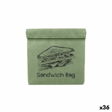 Set di Sacchetti Riutilizzabili per Alimenti Quttin Porta Panino TNT (Non Woven) 3 Pezzi 18 x 18 cm (36 Unità)