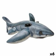 Figura Gonfiabile per Piscina Intex Squalo 173 x 5,6 x 10,7 cm (6 Unità)