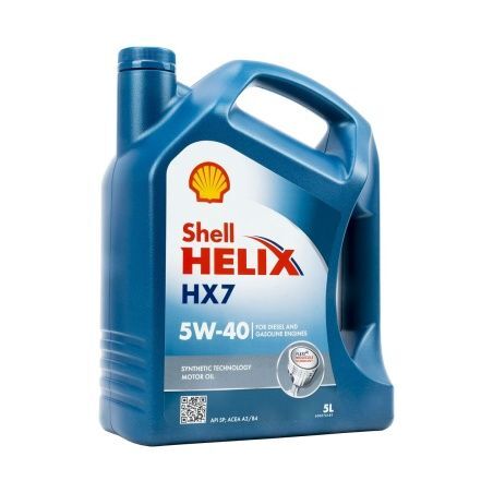 Olio per Motore Auto Shell Helix HX7 5W40 5 L