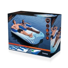 Bestway Poltrona Gonfiabile Doppia Tumbona Hydro-Force 196x193 cm Spiaggia e Piscina 43534