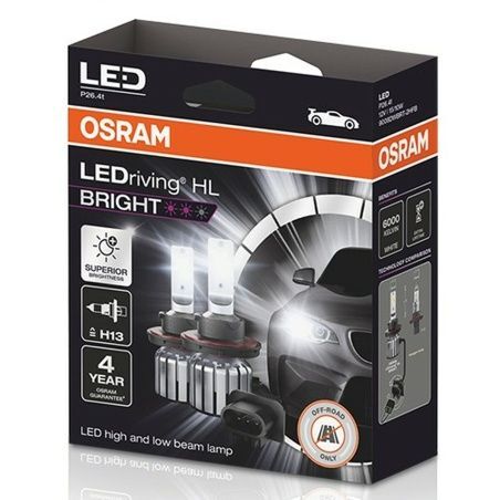 Lampadina per Auto Osram LEDriving HL Bright H13 15 W 12 V 6000 K