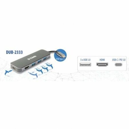 Hub USB D-Link HDMI USB-C