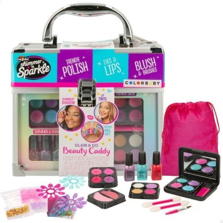 Children's Make-up Set Cra-Z-Art Shimmer 'n Sparkle Glam & Go 19 x 16 x 8 cm 4 Units