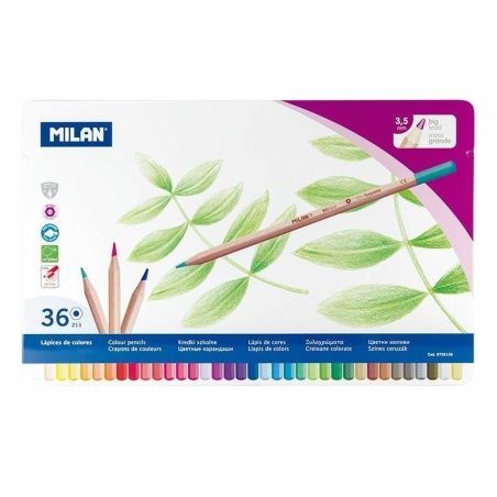 Colouring pencils Milan Multicolour (4 Units)