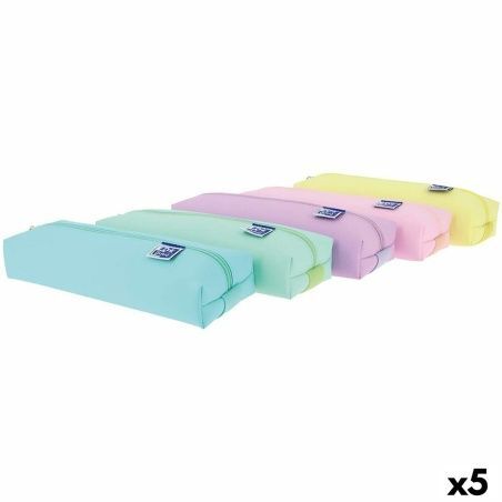 Astuccio Scuola Oxford Live & Go Multicolore 22 x 7 x 3,5 cm (5 Unità)