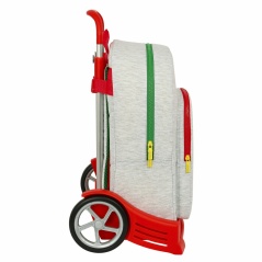 Trolley per la Scuola Safta Benneton Grigio 30 x 14 x 46 cm