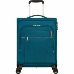 Bagaglio a Mano American Tourister Crosstrack Spinner Azzurro 40 L 55 x 40 x 20 cm