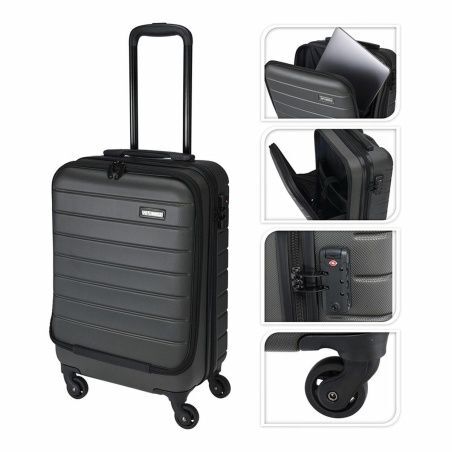 Trolley da Cabina Proworld fb5000420 Nero 37 L 35 x 22 x 55,5 cm