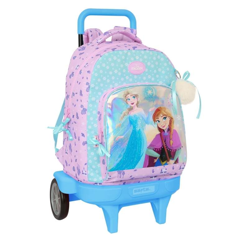 Trolley per la Scuola Frozen Cool days Violetta Blu cielo 33 x 45 x 22 cm