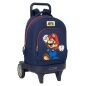 Trolley per la Scuola Super Mario World Blu Marino 33 x 45 x 22 cm