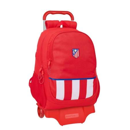 School Rucksack with Wheels Atlético Madrid Red 32 x 44 x 16 cm