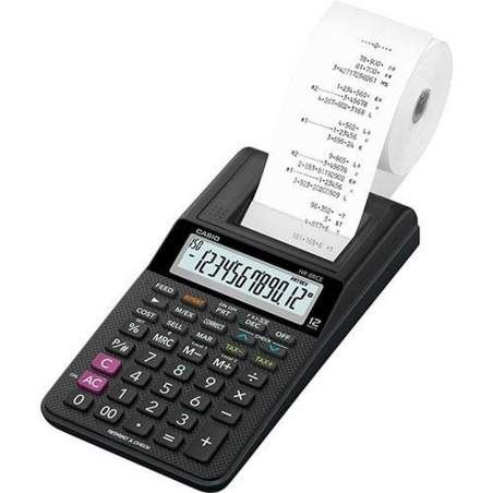 Printer calculator Casio HR-8RCE-BK Black Metal Plastic