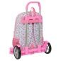 School Rucksack with Wheels Moos Flores Multicolour 30 x 46 x 14 cm