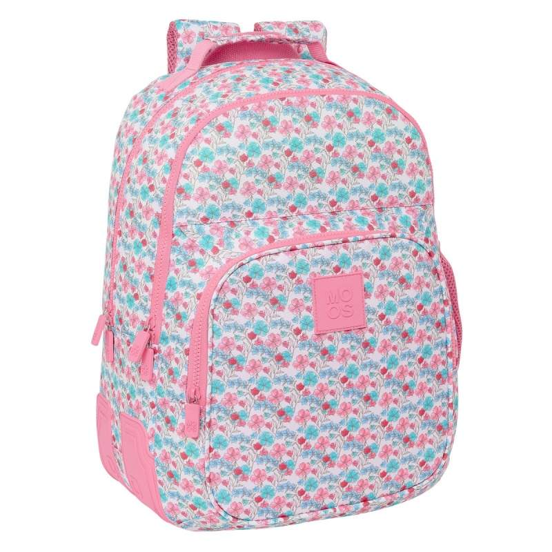 Zaino Scuola Moos Flores Multicolore 32 x 42 x 15 cm