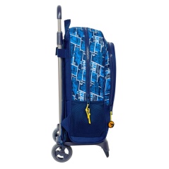 School Rucksack with Wheels Hot Wheels Sonny Navy Blue 32 x 42 x 14 cm