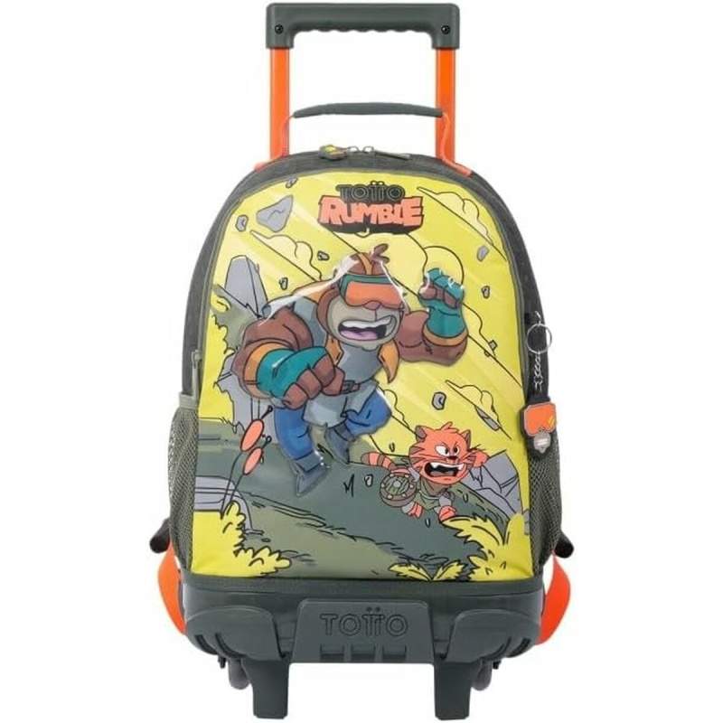 School Rucksack with Wheels Totto MJ03BWM005-2310-4DJM Yellow