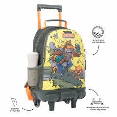 School Rucksack with Wheels Totto MJ03BWM005-2310-4DJM Yellow