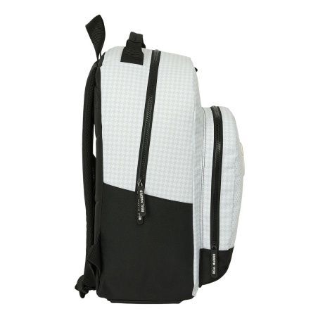 School Bag Real Madrid C.F. 24/25 White Grey 32 x 42 x 15 cm