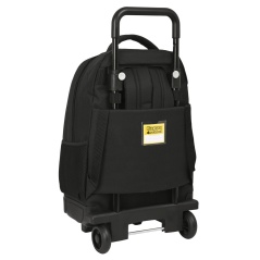 School Rucksack with Wheels Kappa Black Black (33 x 45 x 22 cm)