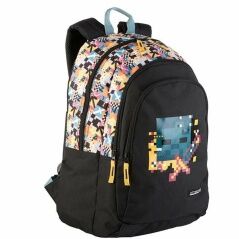 School Bag Minecraft Pixel Black 44 x 30 x 20 cm