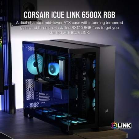 Case computer desktop ATX Corsair Nero