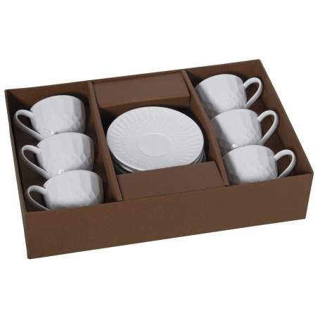 6 Piece Coffee Cup Set Alexandra House Living Porcelain 200 ml