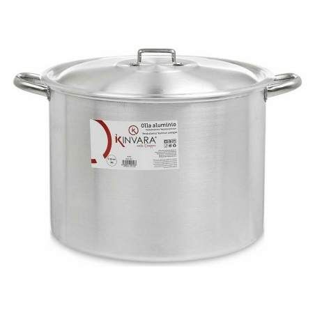 Casserole with Lid Ø 36 cm Silver Aluminium (2 Units)