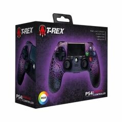 Telecomando Gaming Senza Fili Indeca RGB T-REX Viola PlayStation 4