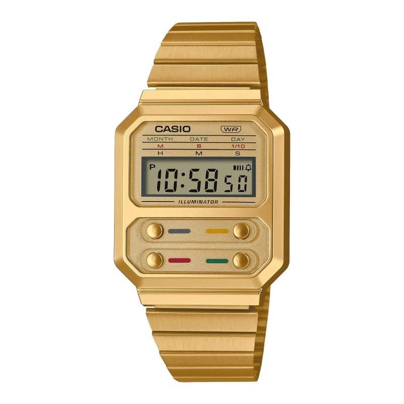 Orologio Unisex Casio A100WEG-9AEF LED (Ø 33 mm)