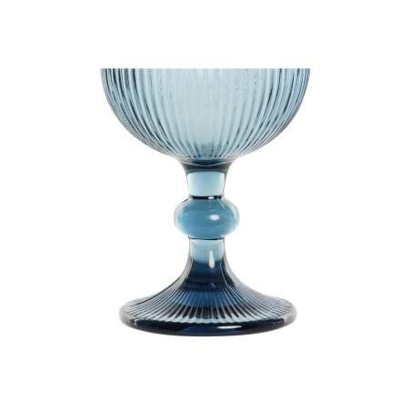 Set di Bicchieri DKD Home Decor Azzurro Cristallo 325 ml