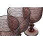 Set di Bicchieri Home ESPRIT Rosa Cristallo 325 ml (6 Unità)