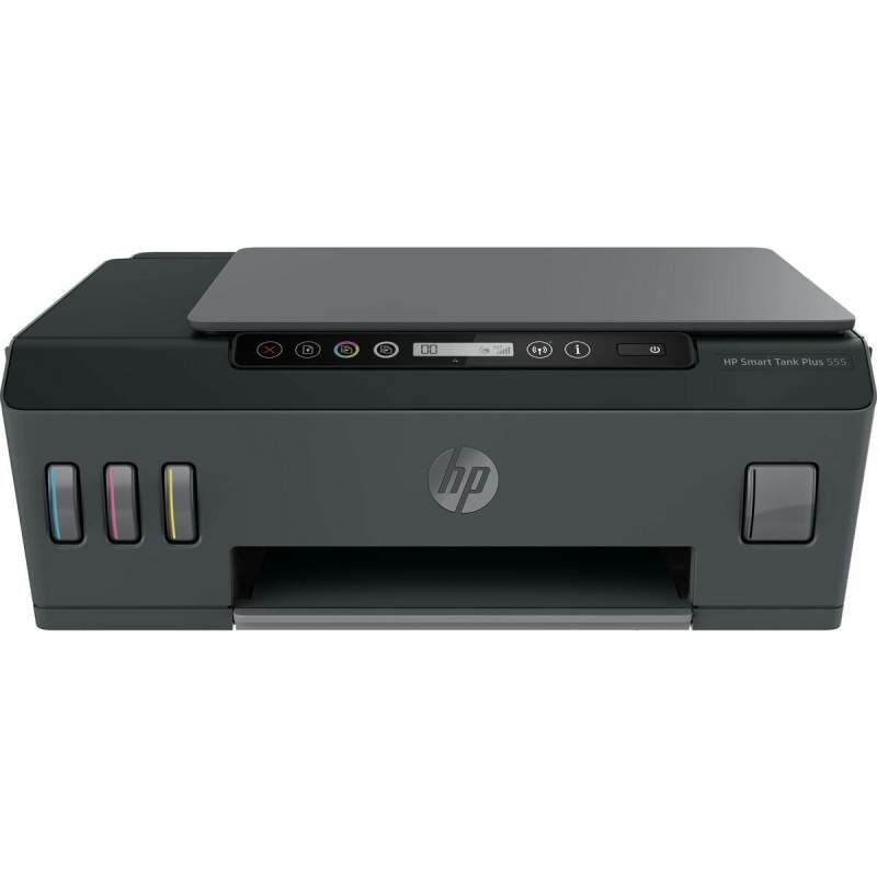 Multifunction Printer HP Impresora multifunción inalámbrica HP Smart Tank Plus 555, Impresión, escaneado, copia, Wi-Fi, Escanear