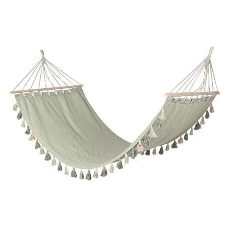 Hanging Hammock Home ESPRIT Green 200 x 100 x 5 cm