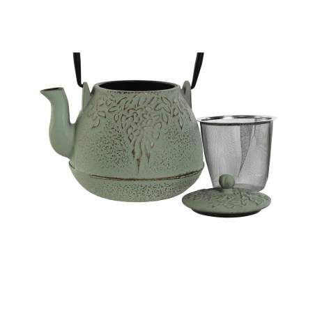 Teiera Home ESPRIT Nero Verde Acciaio inossidabile Ferro 900 ml