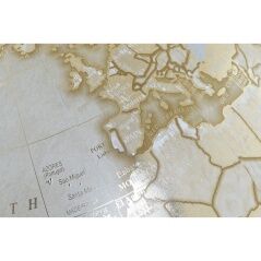 Globe Home ESPRIT White Golden PVC Marble 27 x 25 x 40 cm