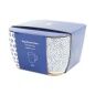 Set di 4 Tazze Mug Home ESPRIT Azzurro Bianco Porcellana 340 ml