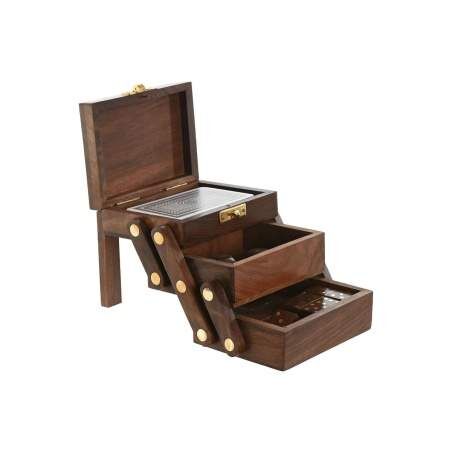 Games Home ESPRIT Wood 13 x 10 x 10 cm