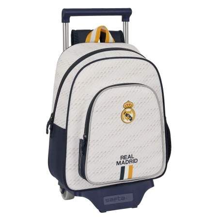 Trolley per la Scuola Real Madrid C.F. Bianco 28 x 34 x 10 cm