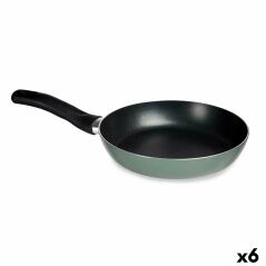 Pan 22 cm Green Aluminium (6 Units)