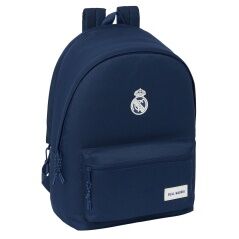 Laptop Backpack Real Madrid C.F. Navy Blue 31 x 44 x 18 cm