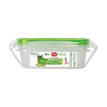 Porta pranzo Snips Chiusura ermetica 1,4 L Rettangolare (12 Unità)