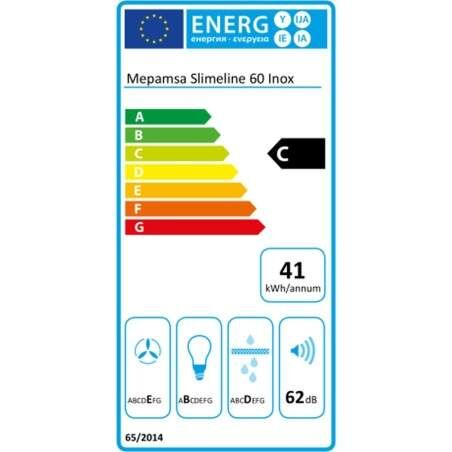 Cappa Classica Mepamsa Slimline 60 60 cm 290 m³/h 65W C Acciaio