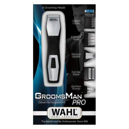 Cordless Hair Clippers Wahl GroomsMan Pro Black